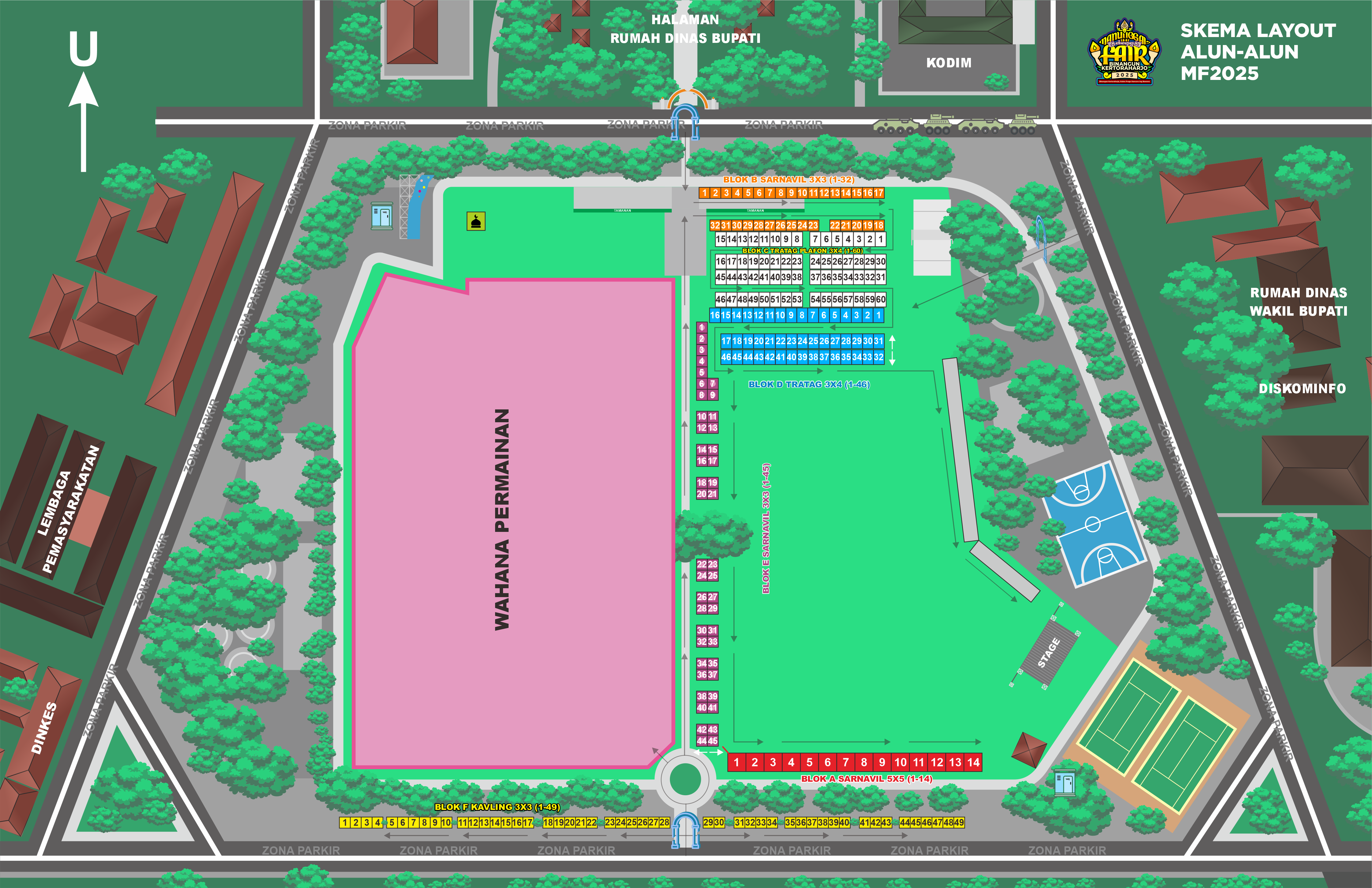 Denah Lokasi Booths Event